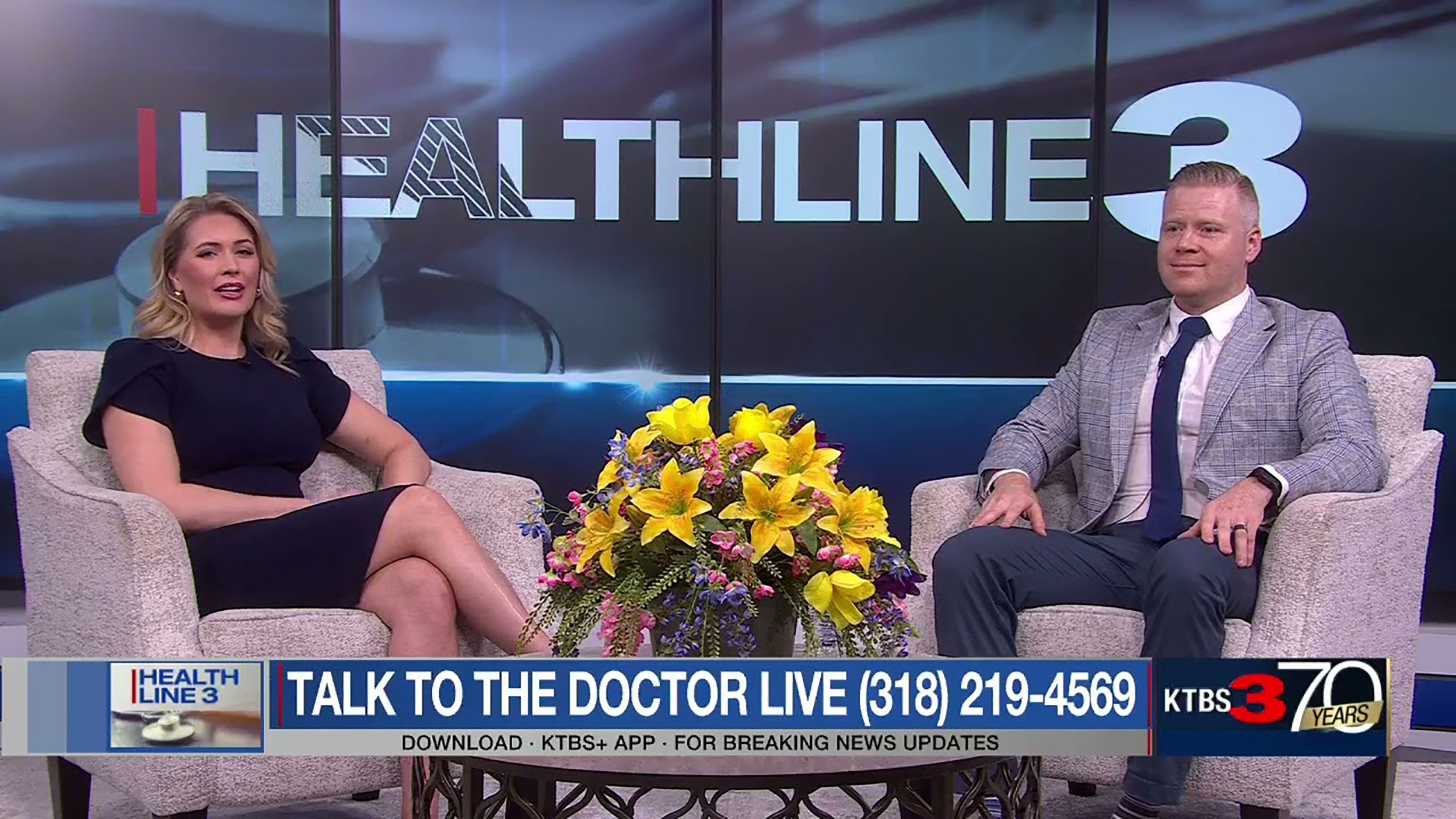 Dr. Mark C. Callanan, MD, discusses youth sports injuries and prevention on KTBS Healthline 3