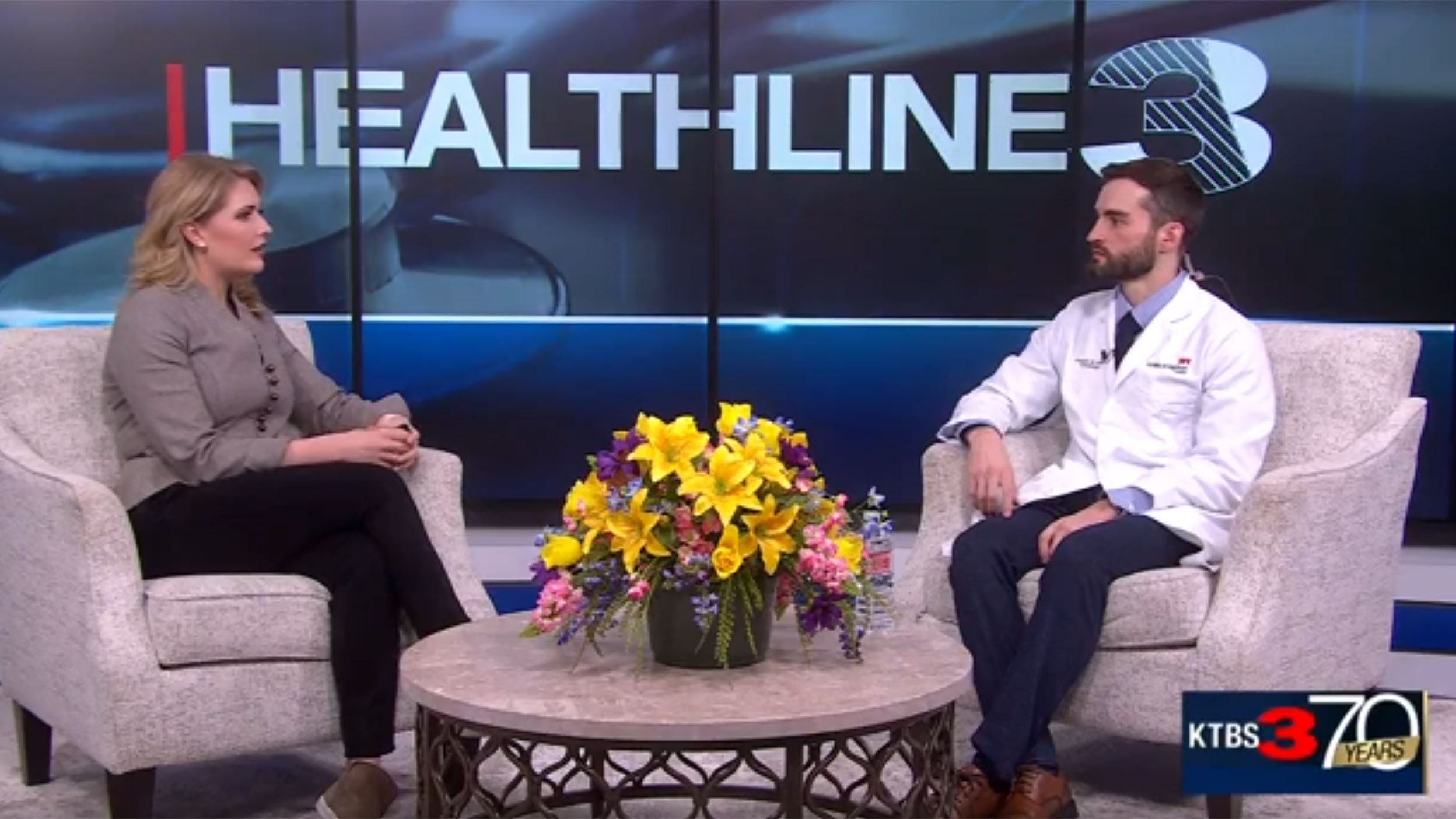 Dr. Joseph Golden, MD, discusses heart disease on KTBS Healthline 3