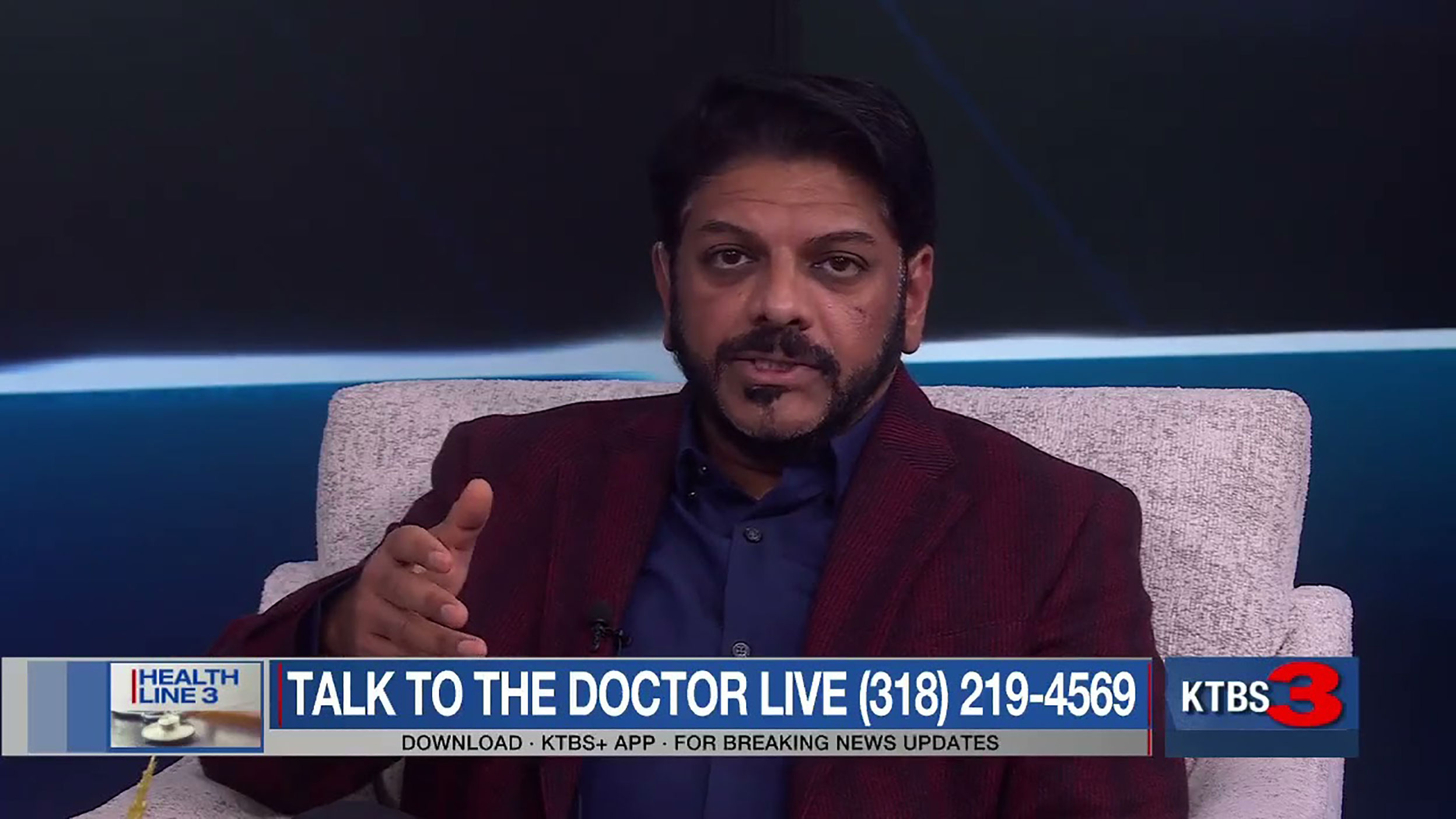 Dr. Milan G. Mody discusses how to prevent injuries during the holidays on KTBS Healthline3