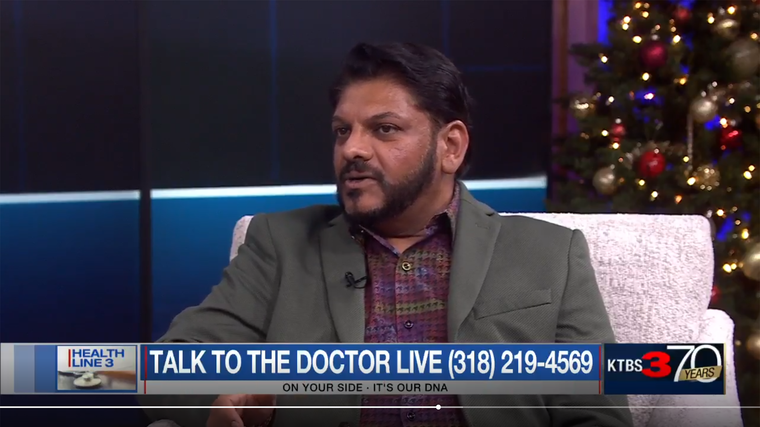 Dr. Milan Mody, MD, Shares Avoiding Pain from Neck/Back Injuries on KTBS Healthline 3