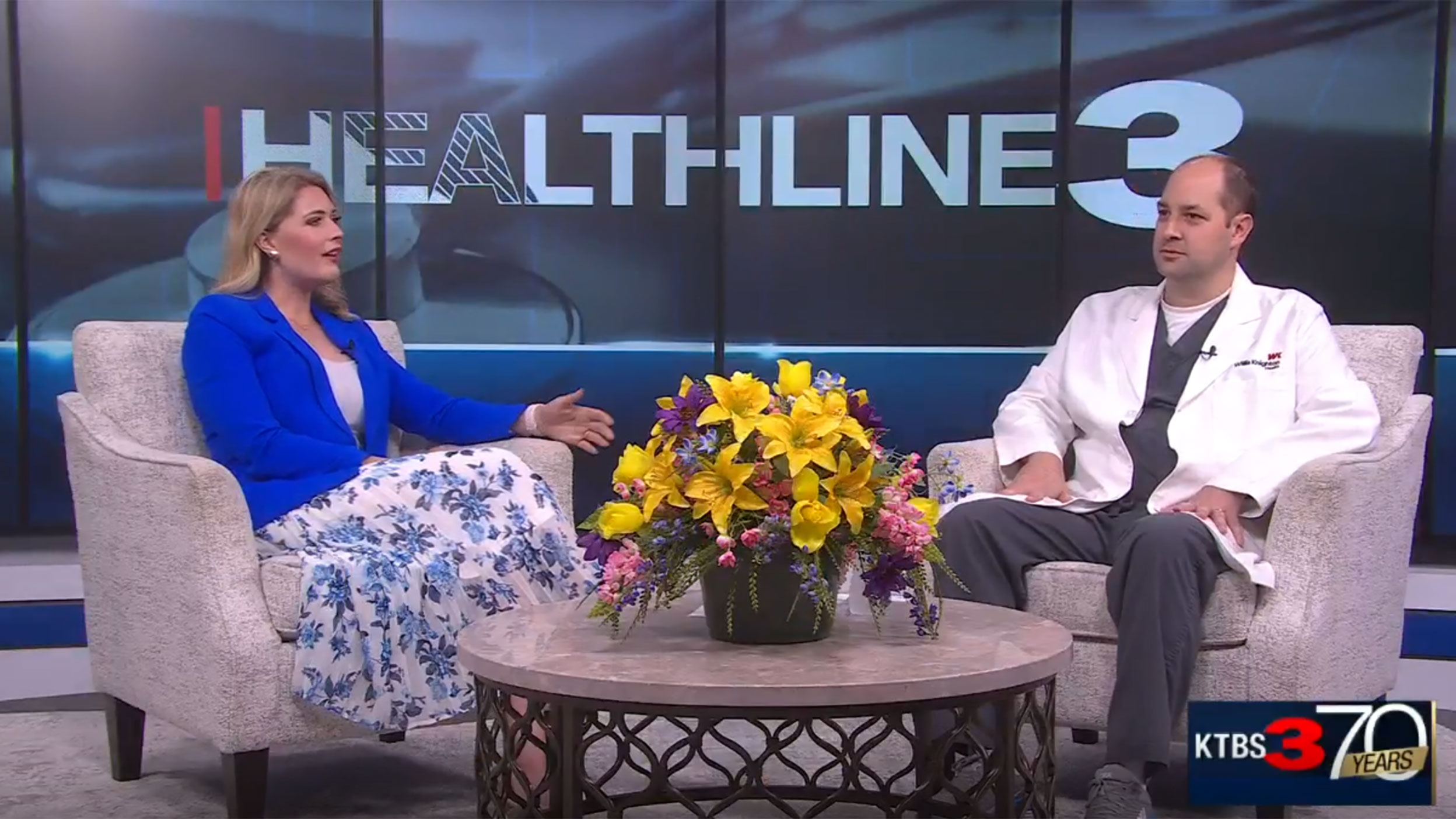 Dr. Miles A. Sugar, II discusses Abdominal Aortic Aneurysm (AAA) on KTBS Healthline 3