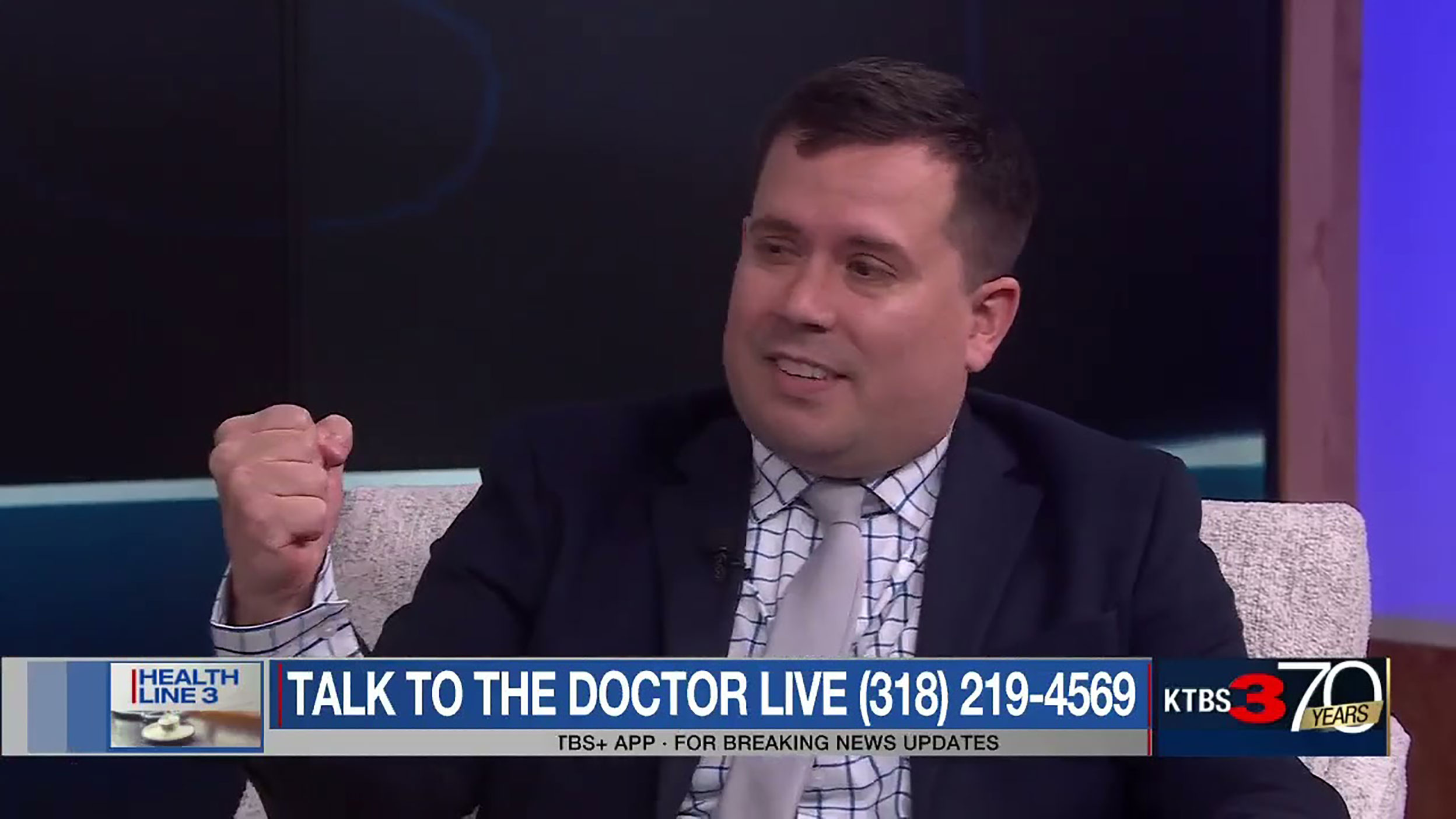 Dr. Kyle D. Planchard discusses ACL injuries on KTBS Healthline 3