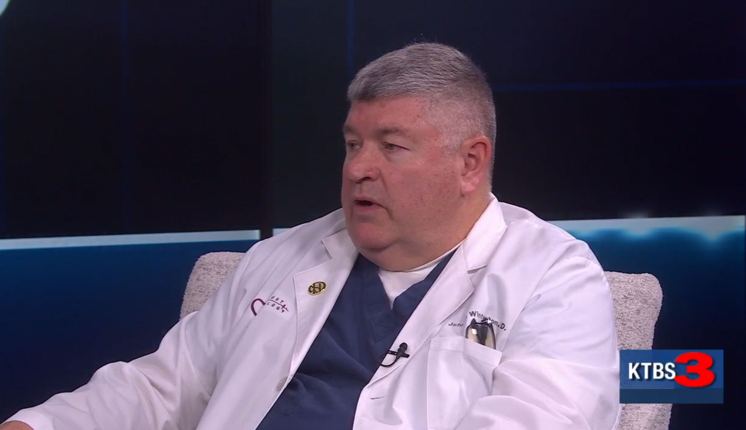 Dr. John M. Winterton discusses heart failure on KTBS Healthline 3