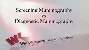 Screening Mammography vs. Diagnostic Mammography
