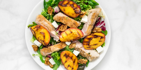 Grilled Chicken and Peach Salad