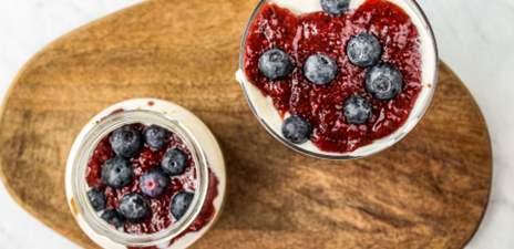 Lite Fruity Cheesecake Trifle