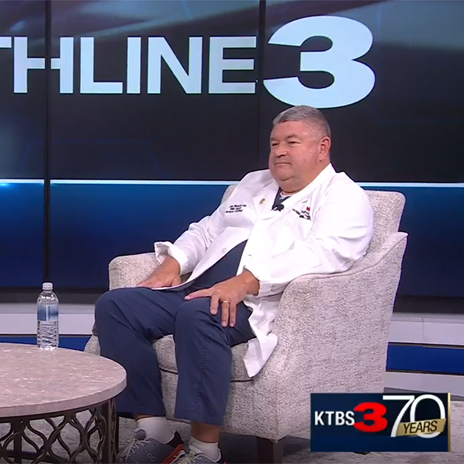 John M. Winterton, MD, discusses heart failure on KTBS Healthline 3